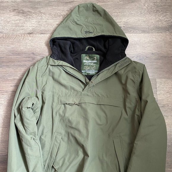 Military Surplus Windbreaker with Zipper Olive Sz. S - Picture 7 of 10